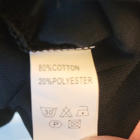 NWT Italia Black Short Sleeved Mens Polo Style Shirt - Picture 7 of 12